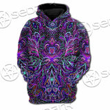 Psychedelic Hypnotic Shamanic Acidic Eye SED-0970 Hoodie & Zip Hoodie Raglan