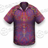 Purple Psychedelic Hypnotic Shamanic Acidic Eye SED-0971 Shirt Allover