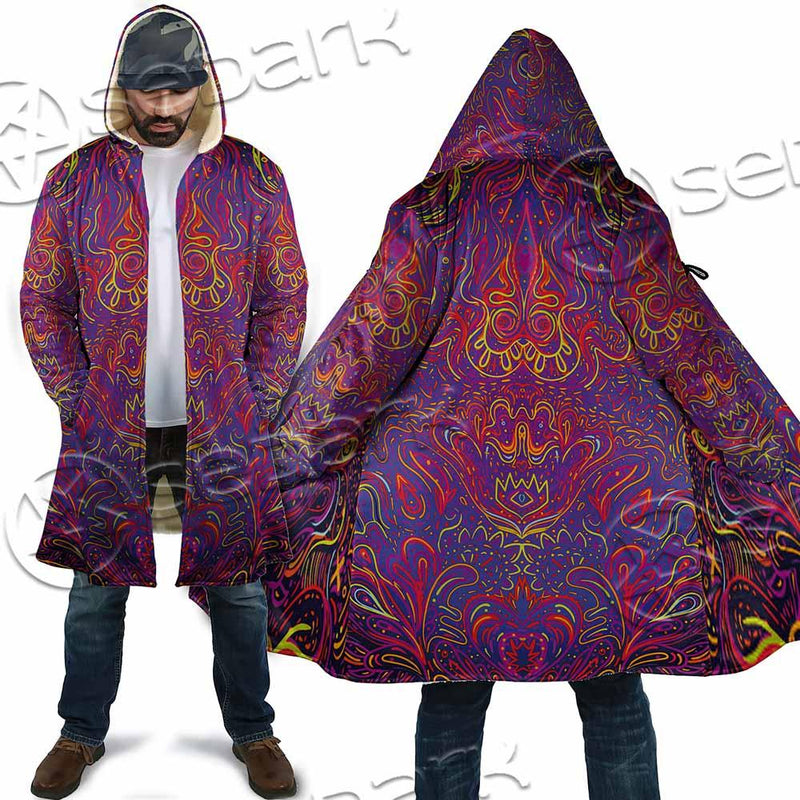 Purple Psychedelic Hypnotic Shamanic Acidic Eye SED-0971 Cloak