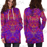 Purple Psychedelic Hypnotic Shamanic Acidic Eye SED-0971 Hoodie Dress