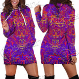 Purple Psychedelic Hypnotic Shamanic Acidic Eye SED-0971 Hoodie Dress