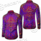 Purple Psychedelic Hypnotic Shamanic Acidic Eye SED-0971 Shirt Allover