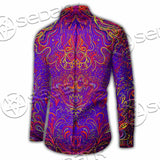 Purple Psychedelic Hypnotic Shamanic Acidic Eye SED-0971 Shirt Allover