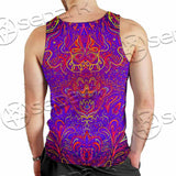 Purple Psychedelic Hypnotic Shamanic Acidic Eye SED-0971 Men Tank-tops
