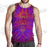 Purple Psychedelic Hypnotic Shamanic Acidic Eye SED-0971 Men Tank-tops