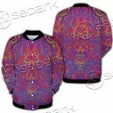 Purple Psychedelic Hypnotic Shamanic Acidic Eye SED-0971 Button Jacket