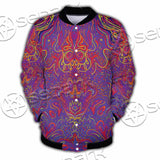 Purple Psychedelic Hypnotic Shamanic Acidic Eye SED-0971 Button Jacket
