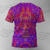 Purple Psychedelic Hypnotic Shamanic Acidic Eye SED-0971 Unisex T-shirt