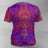 Purple Psychedelic Hypnotic Shamanic Acidic Eye SED-0971 Unisex T-shirt