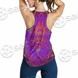 Purple Psychedelic Hypnotic Shamanic Acidic Eye SED-0971 Women Tank Top