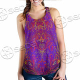 Purple Psychedelic Hypnotic Shamanic Acidic Eye SED-0971 Women Tank Top