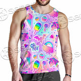 Colorful Seamless Pattern SED-0972 Men Tank-tops