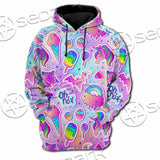 Colorful Seamless Pattern SED-0972 Hoodie & Zip Hoodie Raglan