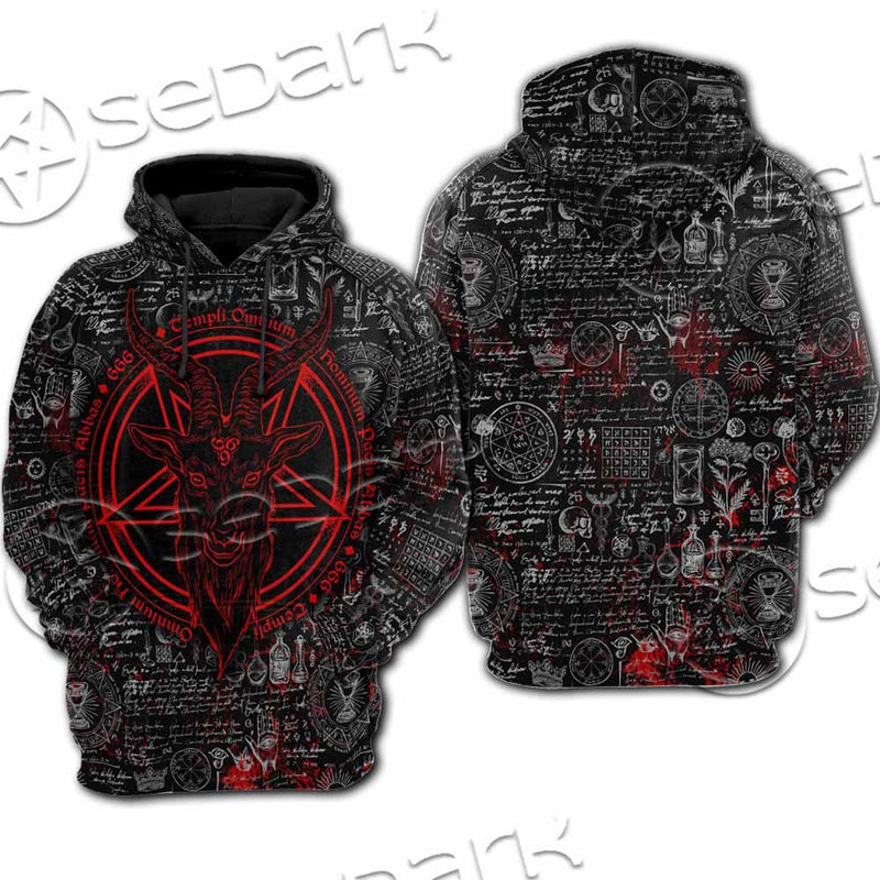 Goat Head Horn 666 SED-0973 Hoodie & Zip Hoodie Raglan