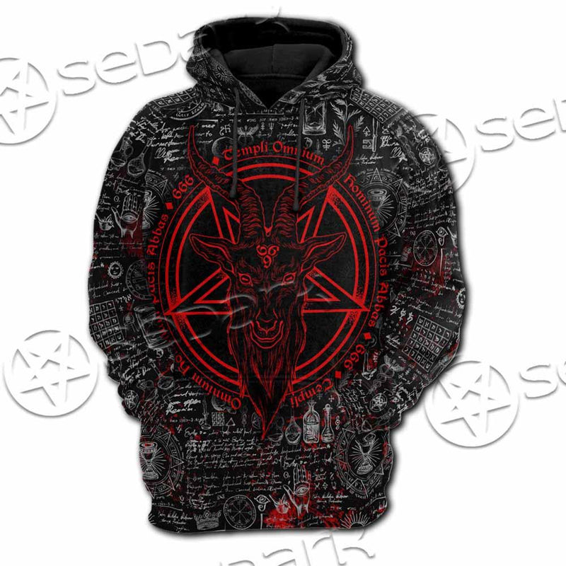 Goat Head Horn 666 SED-0973 Hoodie & Zip Hoodie Raglan