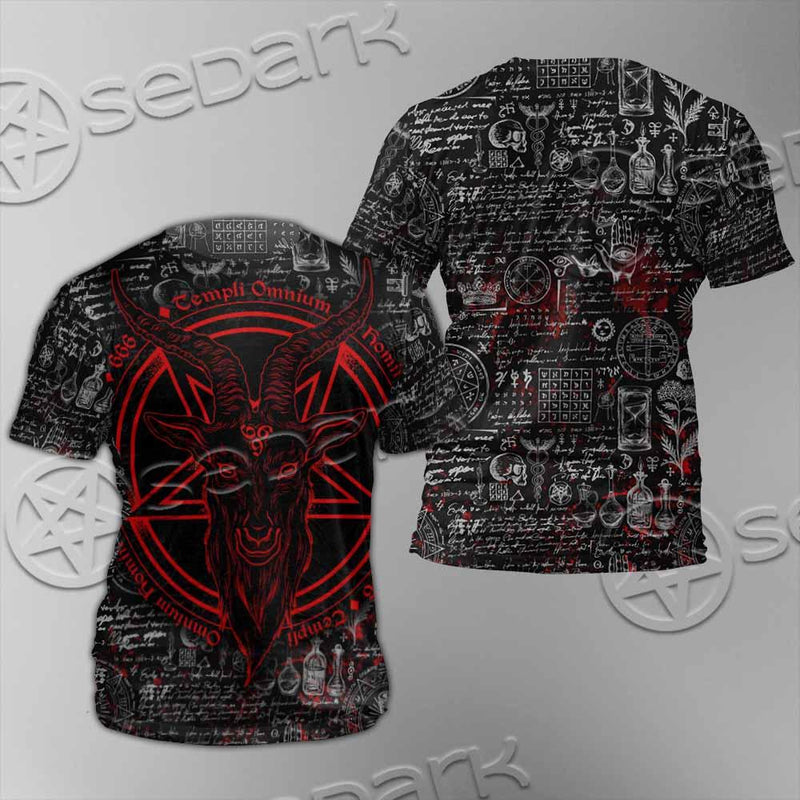 Goat Head Horn 666 SED-0973 Unisex T-shirt