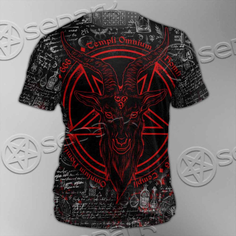 Goat Head Horn 666 SED-0973 Unisex T-shirt