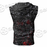 Goat Head Horn 666 SED-0973 Zip Sleeveless Hoodie