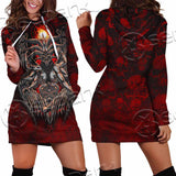 Skulls Baphomet SED-0975 Hoodie Dress