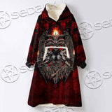 Skulls Baphomet SED-0975 Oversized Sherpa Blanket Hoodie