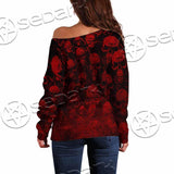 Skulls Baphomet SED-0975 Off Shoulder Sweaters