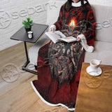 Skulls Baphomet SED-0975 Sleeved Blanket