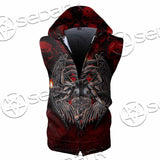 Skulls Baphomet SED-0975 Zip Sleeveless Hoodie