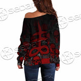 The Leviathan Cross SED-0976 Off Shoulder Sweaters