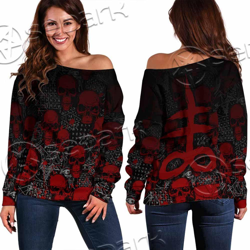 The Leviathan Cross SED-0976 Off Shoulder Sweaters