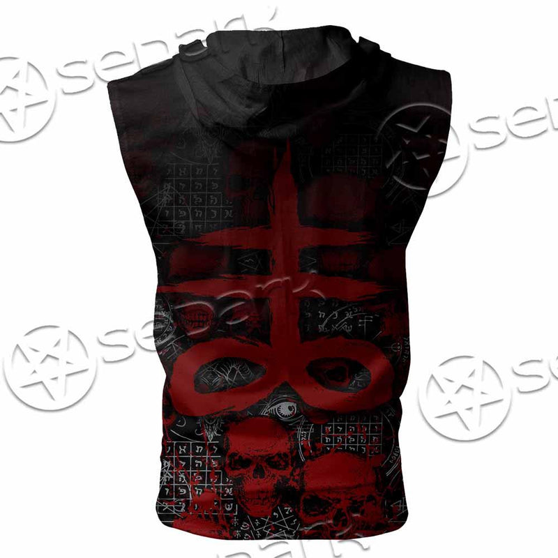 The Leviathan Cross SED-0976 Zip Sleeveless Hoodie