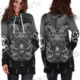 Goat Head Inverted Cross SED-0977 Hoodie Dress
