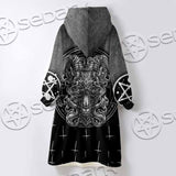 Goat Head Inverted Cross SED-0977 Oversized Sherpa Blanket Hoodie