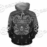 Goat Head Inverted Cross SED-0977 Hoodie & Zip Hoodie