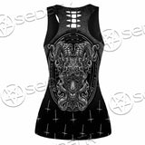 Goat Head Inverted Cross SED-0977 Women Tank Top