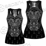Goat Head Inverted Cross SED-0977 Women Tank Top