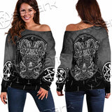 Goat Head Inverted Cross SED-0977 Off Shoulder Sweaters