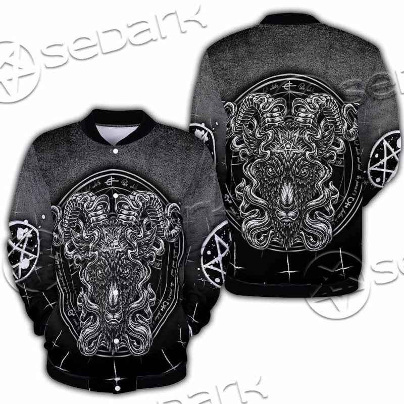 Goat Head Inverted Cross SED-0977 Button Jacket