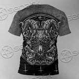 Goat Head Inverted Cross SED-0977 Unisex T-shirt