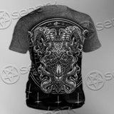 Goat Head Inverted Cross SED-0977 Unisex T-shirt