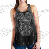 Goat Head Inverted Cross SED-0977 Women Tank Top
