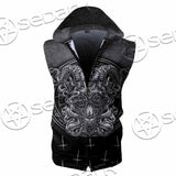 Goat Head Inverted Cross SED-0977 Zip Sleeveless Hoodie
