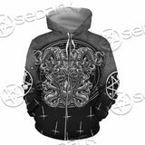 Goat Head Inverted Cross SED-0977 Hoodie & Zip Hoodie