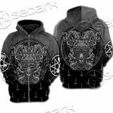 Goat Head Inverted Cross SED-0977 Hoodie & Zip Hoodie Raglan