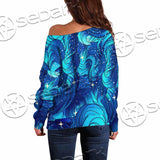 Curly Sea Stock Illustrations SED-0978 Off Shoulder Sweaters