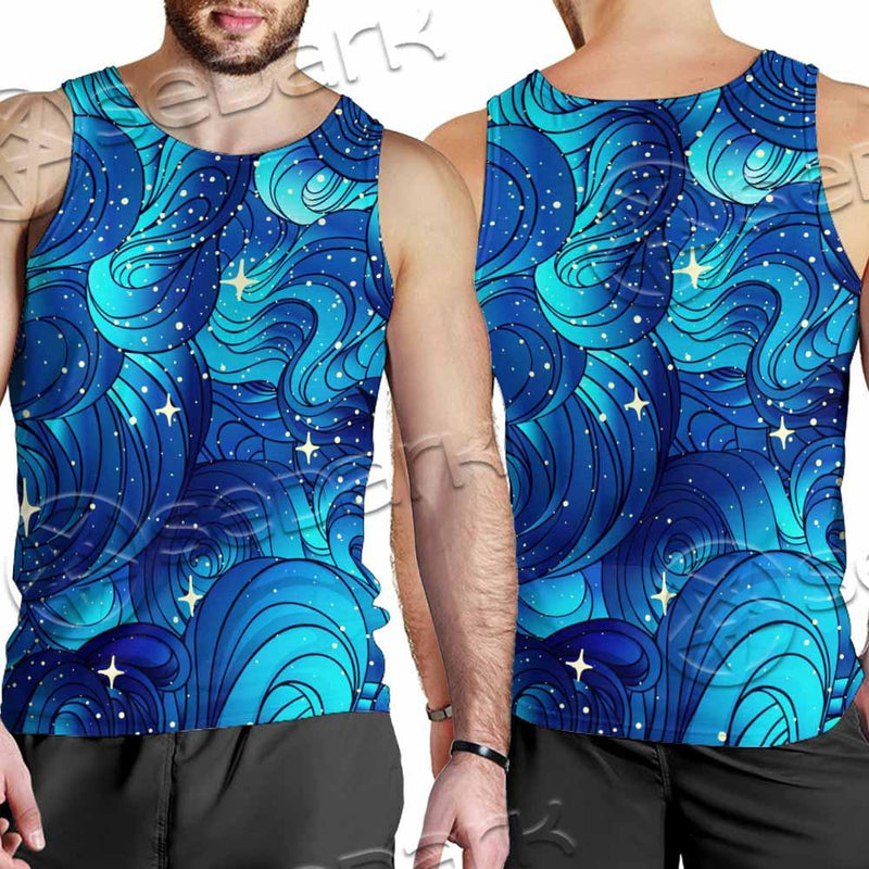 Curly Sea Stock Illustrations SED-0978 Men Tank-tops