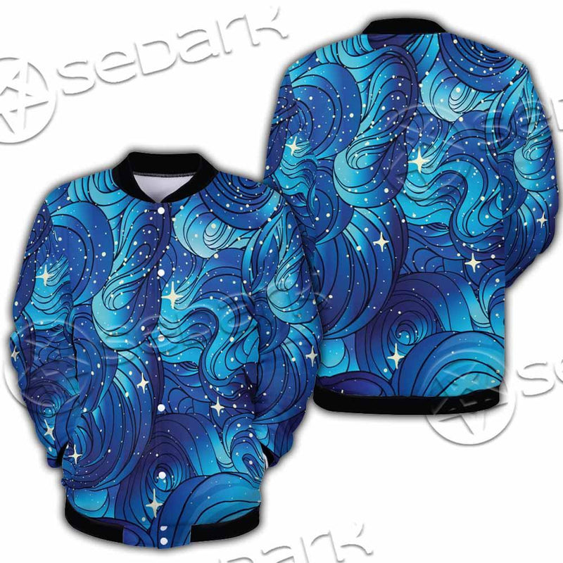 Curly Sea Stock Illustrations SED-0978 Button Jacket