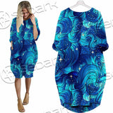 Curly Sea Stock Illustrations SED-0978 Batwing Pocket Dress