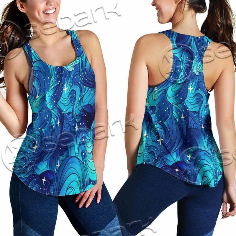 Curly Sea Stock Illustrations SED-0978 Women Tank Top