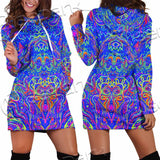 Psychedelic Trippy Abstract Mandala SED-0979 Hoodie Dress