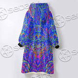 Psychedelic Trippy Abstract Mandala SED-0979 Oversized Sherpa Blanket Hoodie